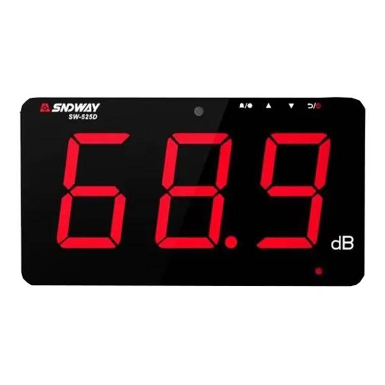 SNDWAY SW-525D 9.6 inch Wall Mounted Decibel Meter Large Screen Environmental Noise Monitor