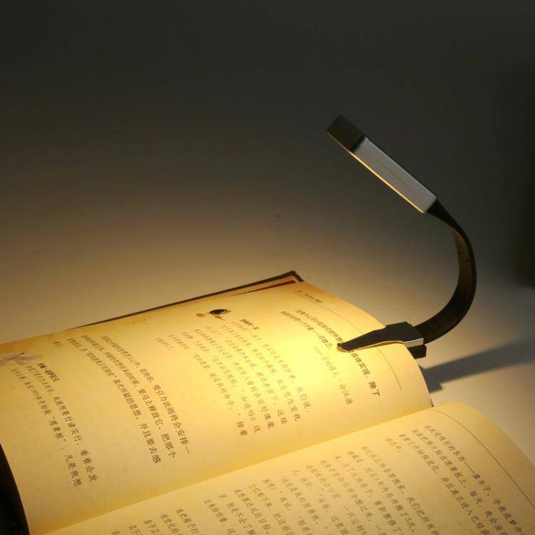 Portable Clip Book Lamp Mini Desk Lamp Learning Reading Rechargeable Clip Bookmark Light(Magnetic...