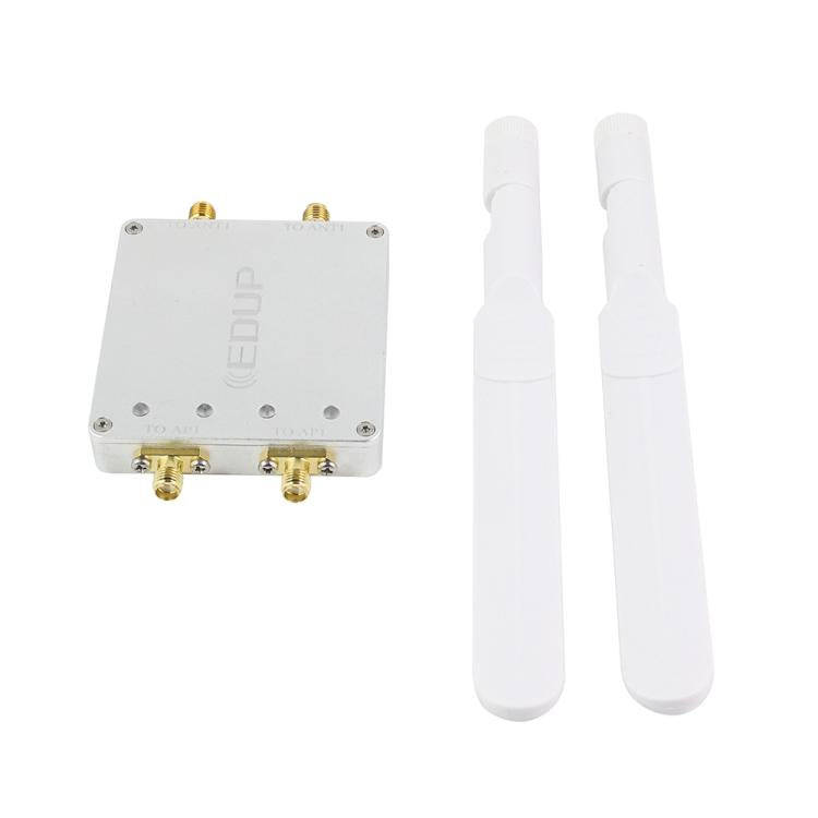 EDUP EP-AB023 2.4G+2.4G WiFi Signal Amplifier Remote Control Dual Channel 4W Expander