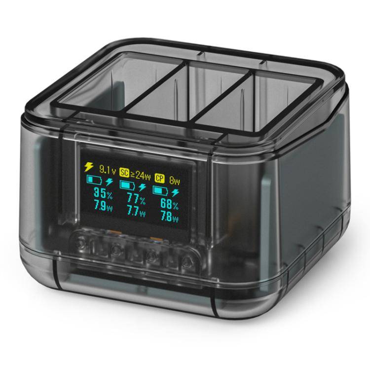 For GoPro HERO13 Black Super Fast Charger Dock Battery Charging Station With OLED Screen Display(...