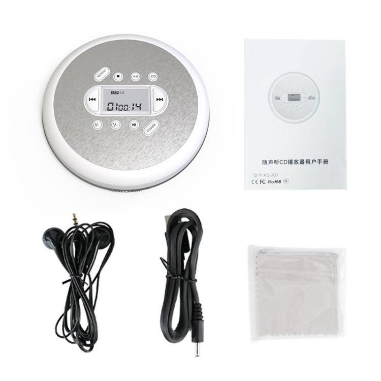Kecag Mini Portable CD Player Walkman Study and Repeat Retro MP3 Music CD Player(KC-707)