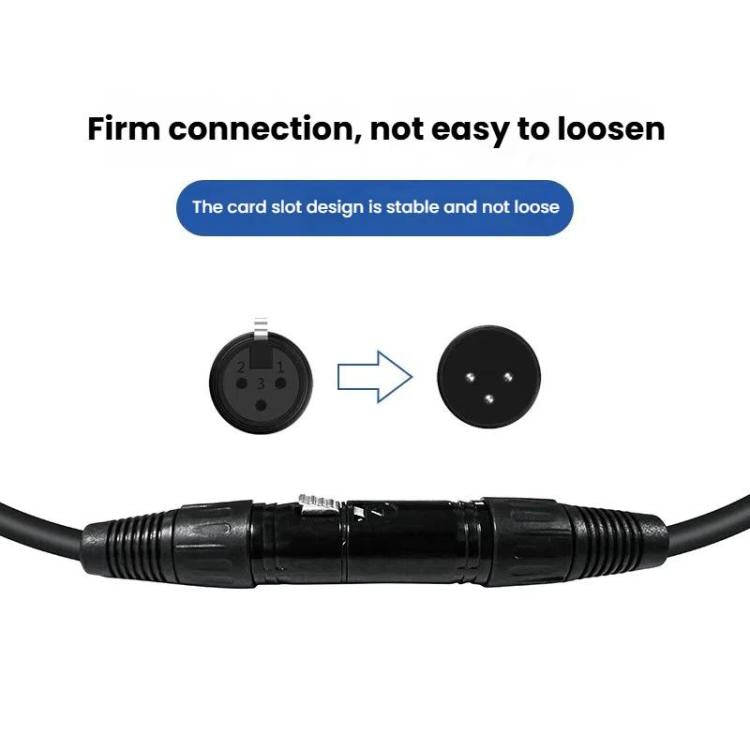 VEGGIEG Male to Female Microphone Stereo Microphone Cable Amplifier XLR Balanced Copper Cannon Au...