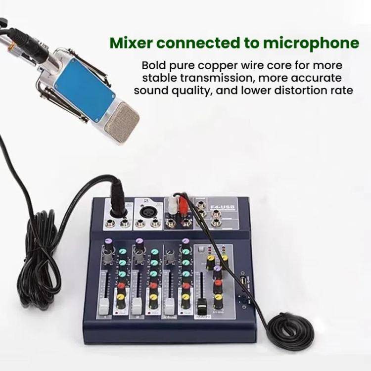VEGGIEG Male to Female Microphone Stereo Microphone Cable Amplifier XLR Balanced Copper Cannon Au...