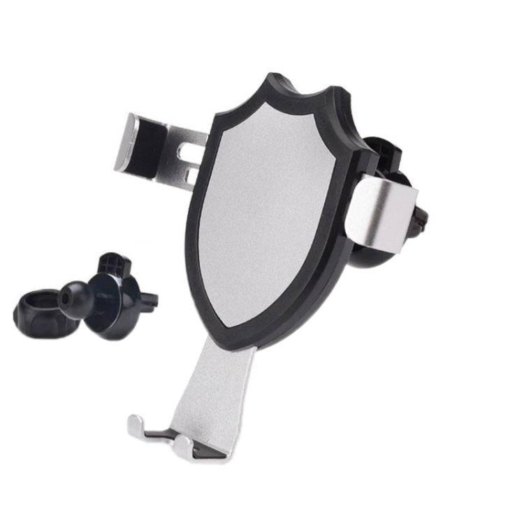 Air Outlet Clip-on Gravity 360-degree Rotating Car Phone Holder, Color: Silver Eagle Beak Clip