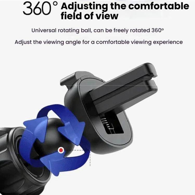 Air Outlet Clip-on Gravity 360-degree Rotating Car Phone Holder, Color: Silver Eagle Beak Clip