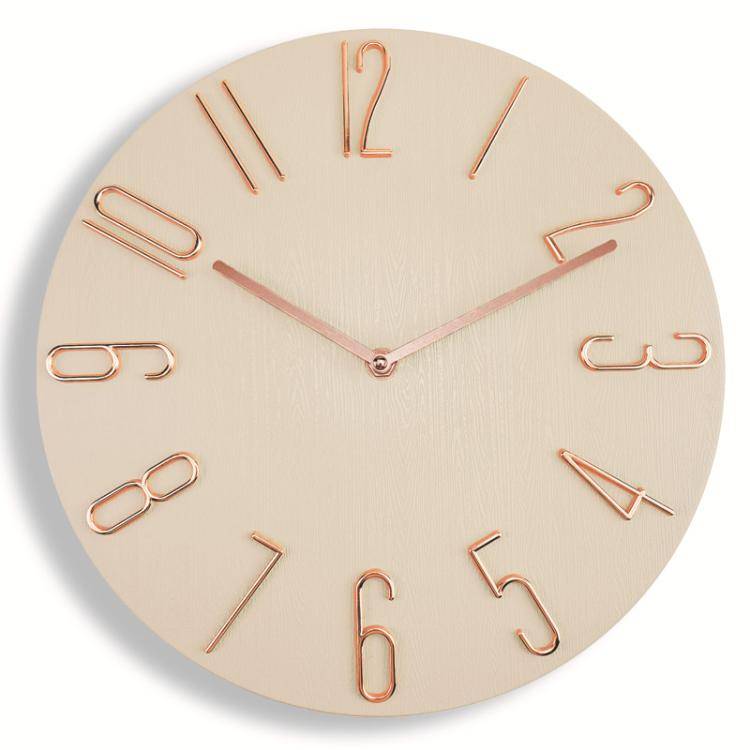 12 Inch Frameless Minimalist Wall Clock Silent Modern Quartz Clock for Living Room, Bedroom, Kitc...
