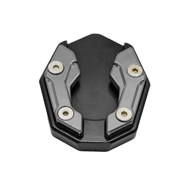 JCBD-002 CNC Aluminum Alloy Motorcycle Side Support Anti-slip Pad(Titanium)
