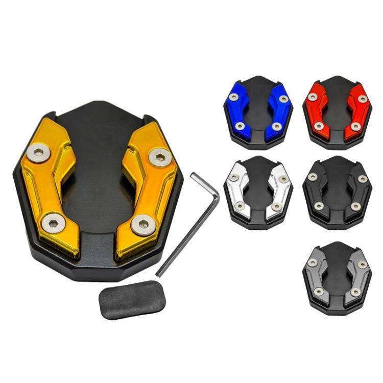 JCBD-002 CNC Aluminum Alloy Motorcycle Side Support Anti-slip Pad(Gold)
