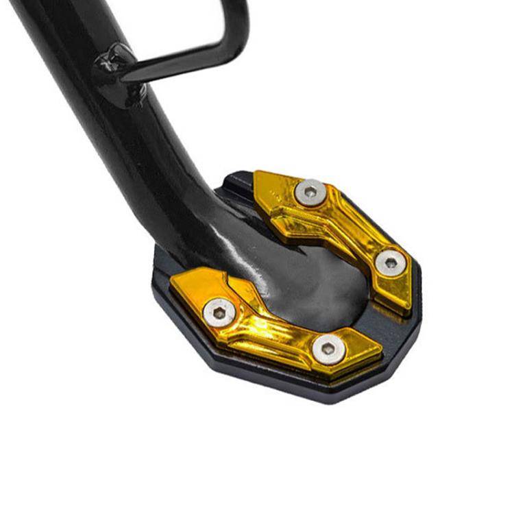 JCBD-002 CNC Aluminum Alloy Motorcycle Side Support Anti-slip Pad(Gold)