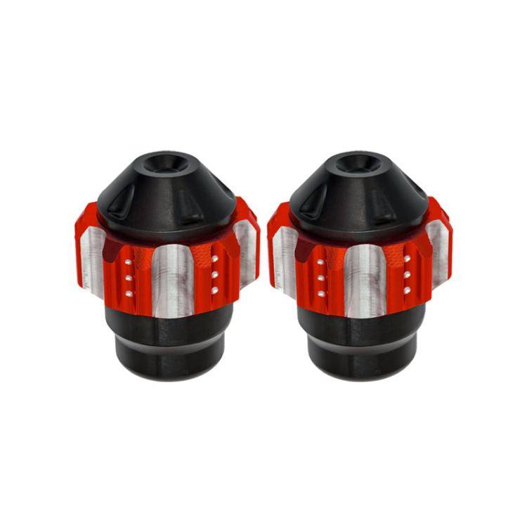 1pair QCB-011 Universal Aluminum Alloy Anti-Fall Front Fork Cup Motorcycle Wheel Protection Ball(...