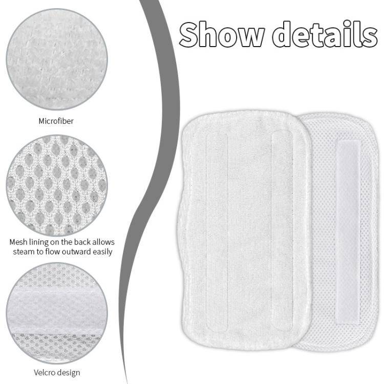 3pcs /Pack Microfiber Pads For Shark S3101 Steam Mop Replacement Mop Head Covers(White)