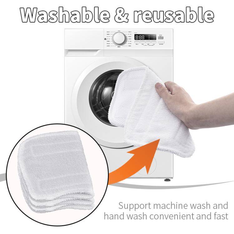 3pcs /Pack Microfiber Pads For Shark S3101 Steam Mop Replacement Mop Head Covers(White)