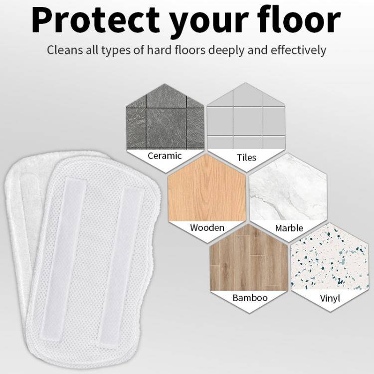 3pcs /Pack Microfiber Pads For Shark S3101 Steam Mop Replacement Mop Head Covers(White)