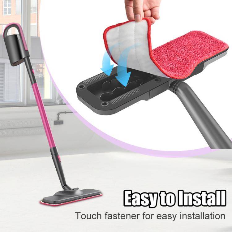 2pcs /Pack Mop Cloths Rag For Schenley Steam Mop Replacement Microfiber Pads(Red)