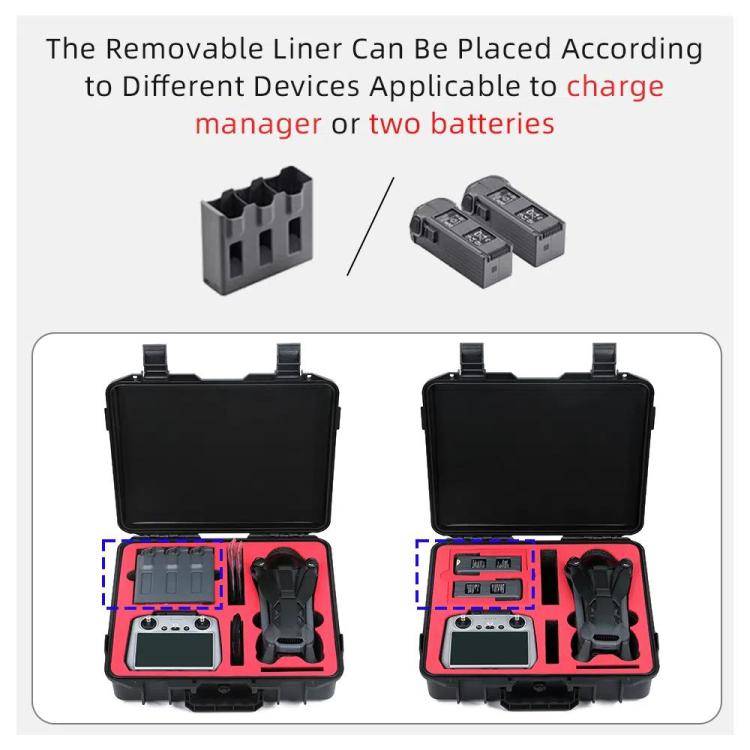 For DJI Mavic 4 Pro Fly More Combo RC 2 Explosion-Proof Box EVA Shockproof Storage Case With Shou...