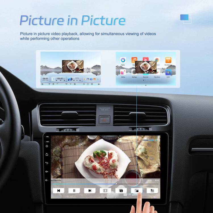 7 Inch 4+64G WiFi Version Dual Butt Universal Bluetooth Wireless Carplay Car Navigation Center Co...