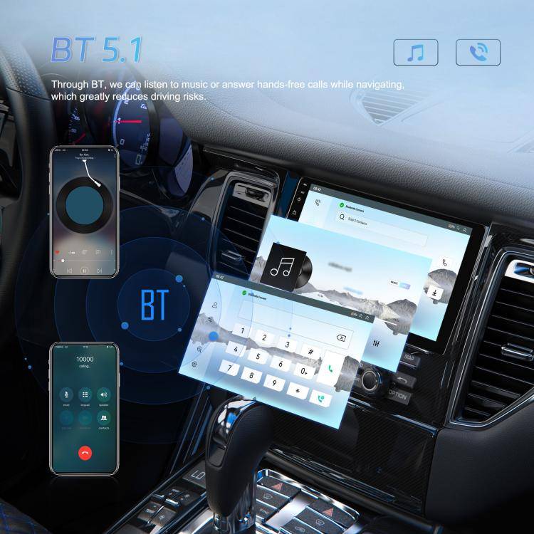 7 Inch 4+64G WiFi Version Dual Butt Universal Bluetooth Wireless Carplay Car Navigation Center Co...