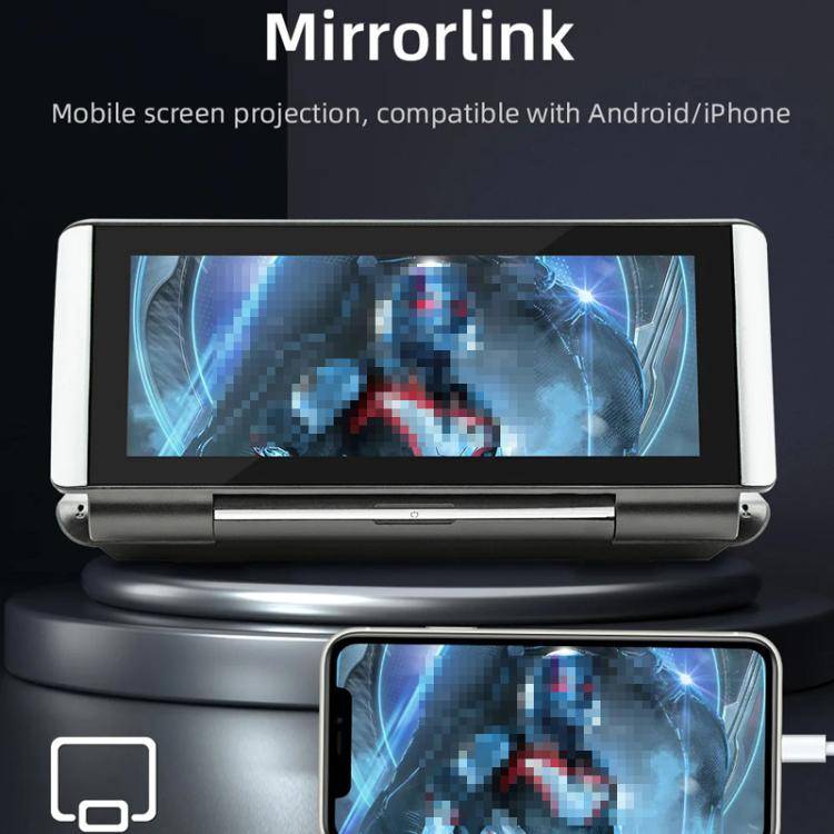6.86 Inch Foldable Portable Bluetooth Car MP5 Player With MirrorLink/CarPlay/Android Auto Support...