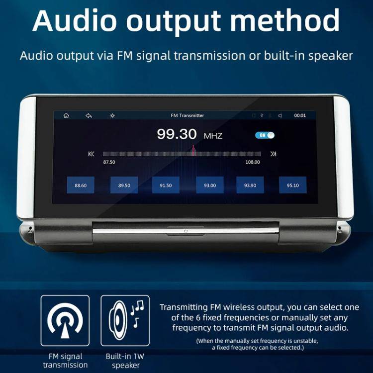 6.86 Inch Foldable Portable Bluetooth Car MP5 Player With MirrorLink/CarPlay/Android Auto Support...