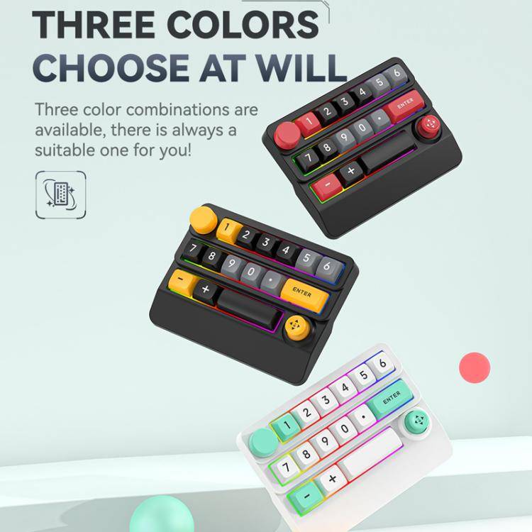 15-Key Wireless Tri-Mode Mechanical Gaming Keyboard Hot-Swappable, RGB Backlit, Macro Programmabl...