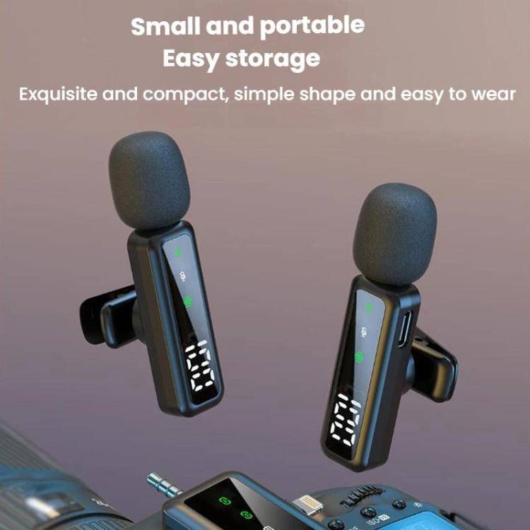 H67 Type-C Single Mic Live Noise Reduction Video Shooting Mini Mobile Phone Microphone Digital Wi...