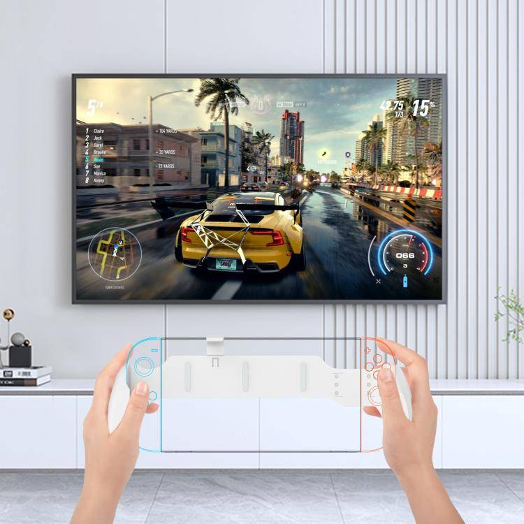 For Nintendo Switch 2 / Switch / Switch OLED Ergonomic Anti-Slip Grip Handle(Black)