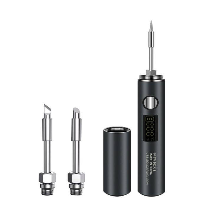 Mini USB Portable Wireless Digital Display Soldering Iron, Specification: Large 1400 mAh + Blade ...