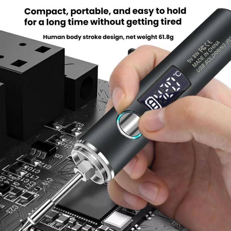 Mini USB Portable Wireless Digital Display Soldering Iron, Specification: Small 850 mAh