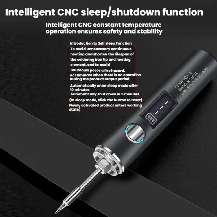 Mini USB Portable Wireless Digital Display Soldering Iron, Specification: Small 850 mAh