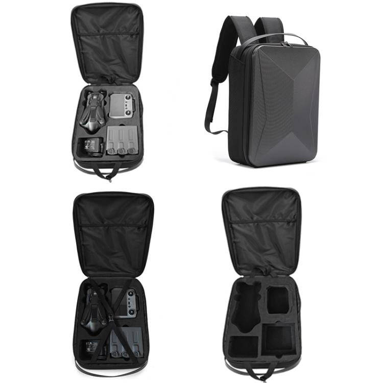 For DJI Mavic 4 Pro Fly More Combo / Creator Combo BKANO Hard Shell Backpack Storage Bag(Black)
