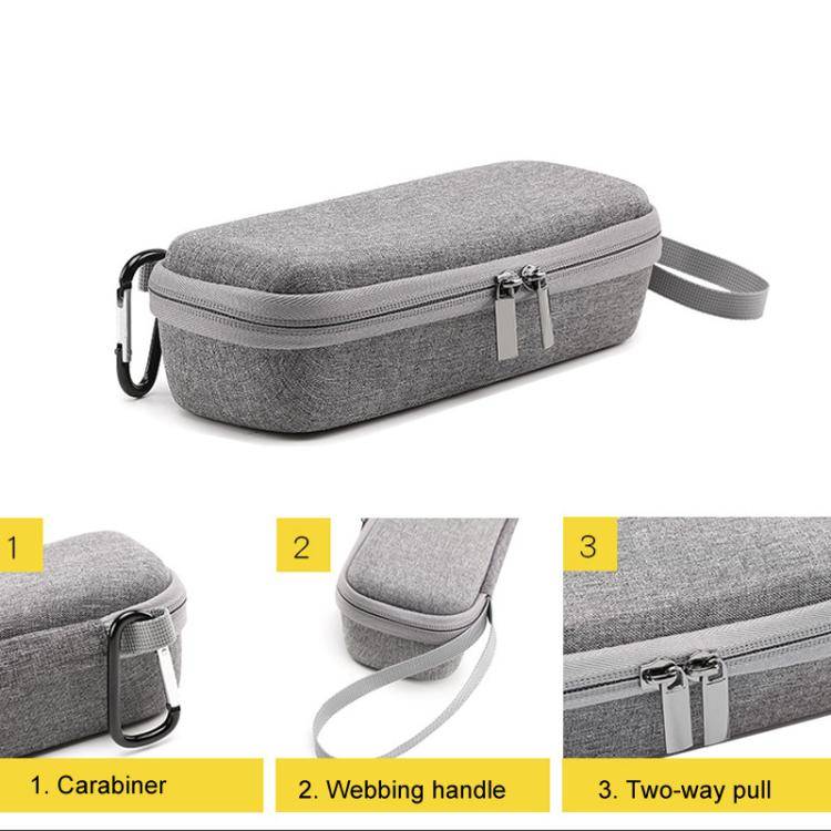 For DJI Pocket 3 BKANO Hard Shell Case Bag Handheld Camera Storage Box(Gray)