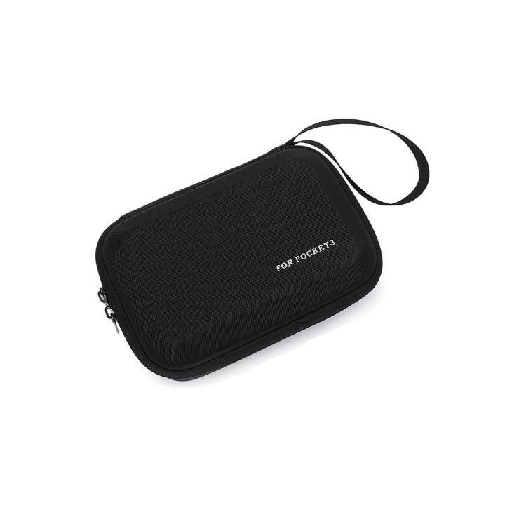 For DJI Pocket 3 Standard/Long-Battery Version BKANO Hard Case Slim Handheld Storage Bag(Black)