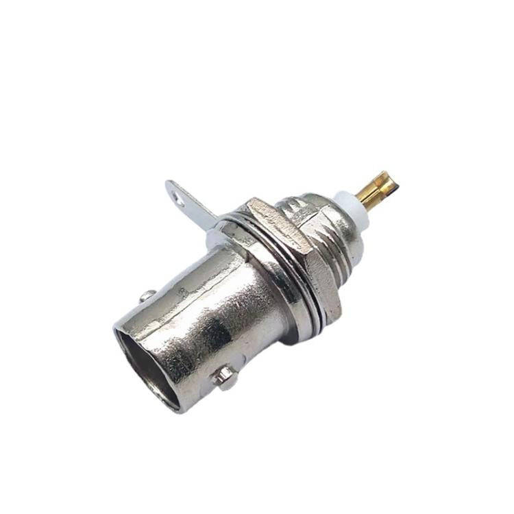 3pcs Gold-plated Copper Core BNC Female Socket Q9 Female 50KY Oscilloscope Socket(Silver)