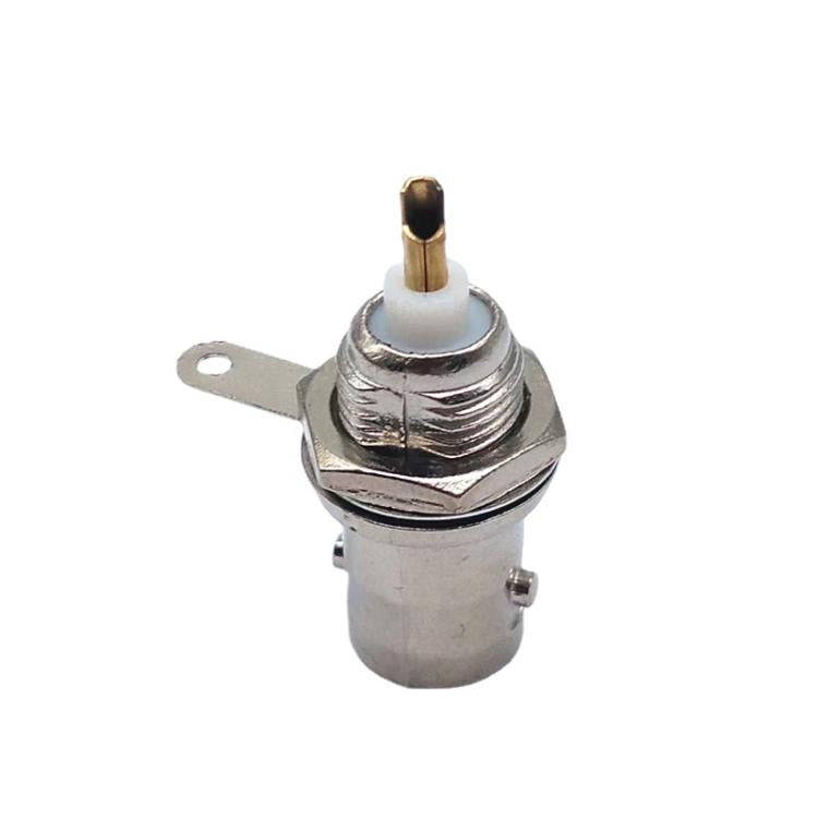 3pcs Gold-plated Copper Core BNC Female Socket Q9 Female 50KY Oscilloscope Socket(Silver)