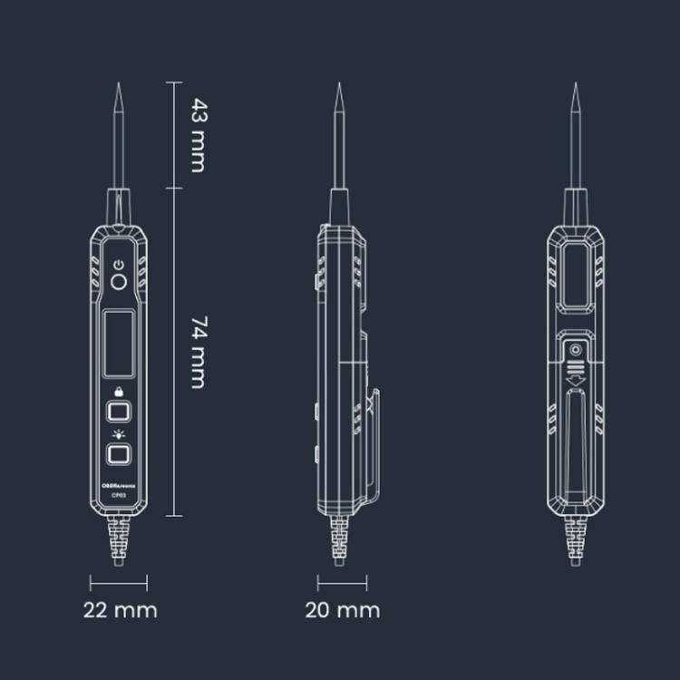 OBDResource 0.8-100V Intelligent Identification Automotive Circuit Tester(CP03)