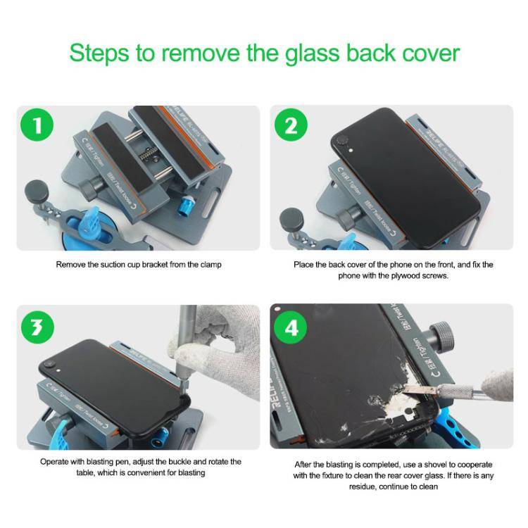 RELIFE RL-601S Plus 2 In 1 Split Screen Rotating Mobile Phone Repair Fixture Multifunctional Rota...