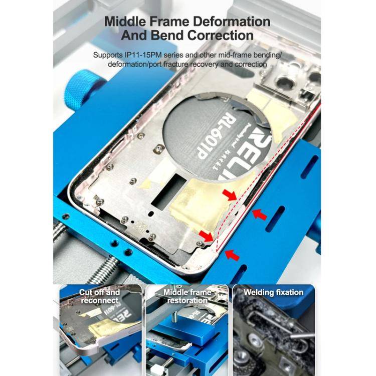 RELIFE RL-601P Mobile Phone Repair Middle Frame Corrector Deformed and Bent Side Frames and Back ...