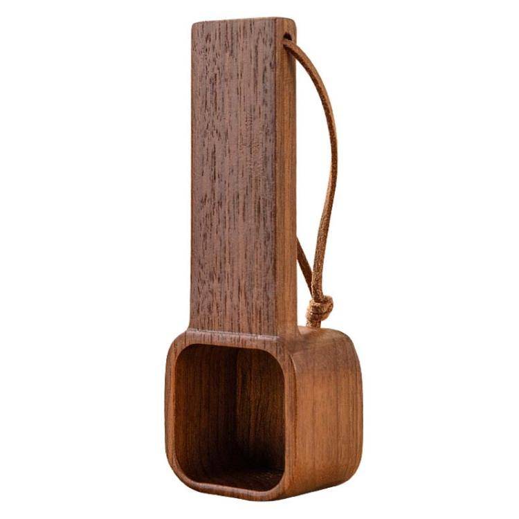 Long Handle Solid Wood Square Coffee Spoon Measuring Seasoning Scoop Teaspoon