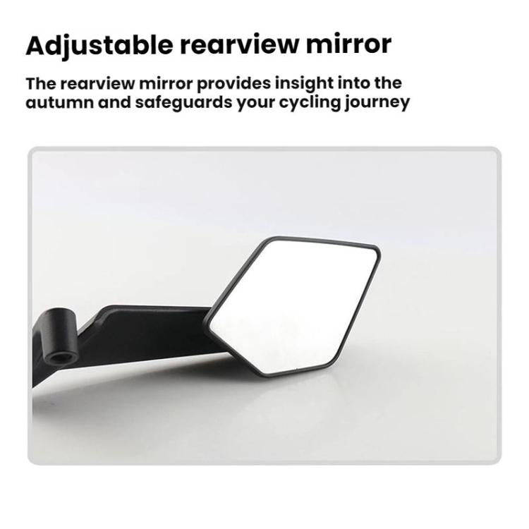 Motorcycle Universal Aluminum Alloy Wind Wing Rearview Mirror, Color: Blue Mirror