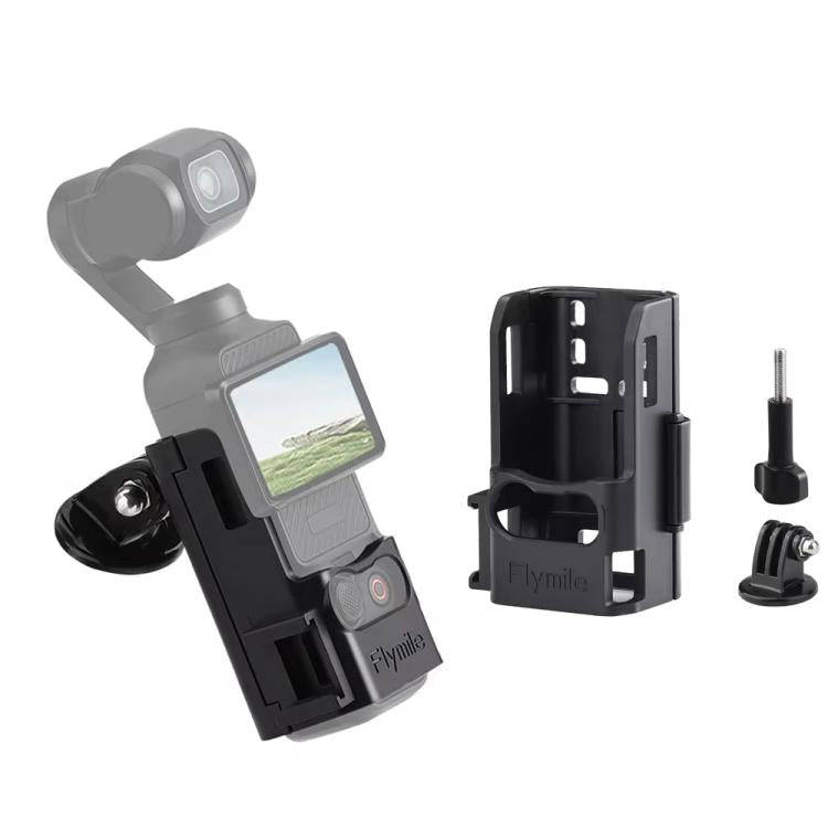 For DJI Osmo Pocket 3 Flymile Multi-Purpose Adapter Frame Expandable Mount(Black)