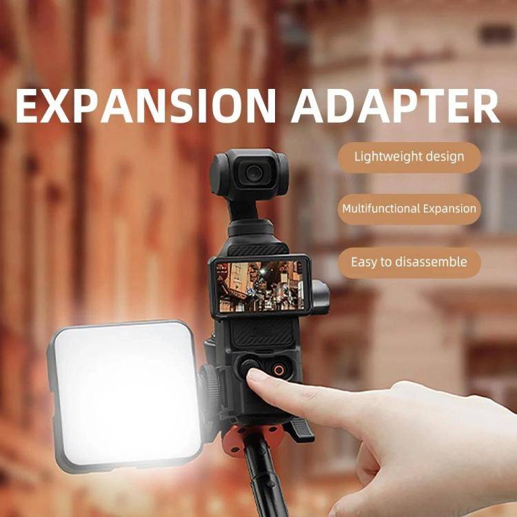 For DJI Osmo Pocket 3 Flymile Multi-Purpose Adapter Frame Expandable Mount(Black)