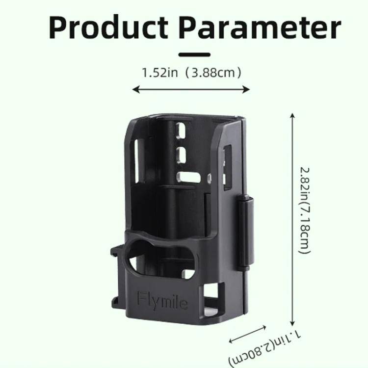 For DJI Osmo Pocket 3 Flymile Multi-Purpose Adapter Frame Expandable Mount(Black)