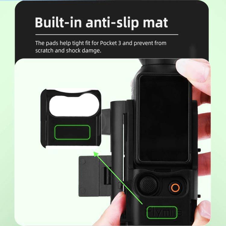 For DJI Osmo Pocket 3 Flymile Multi-Purpose Adapter Frame Expandable Mount(Black)