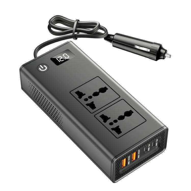 DC12V 200W Fast Charging QC3.0 PD Car Cigarette Lighter Portable Inverter(220V Universal)