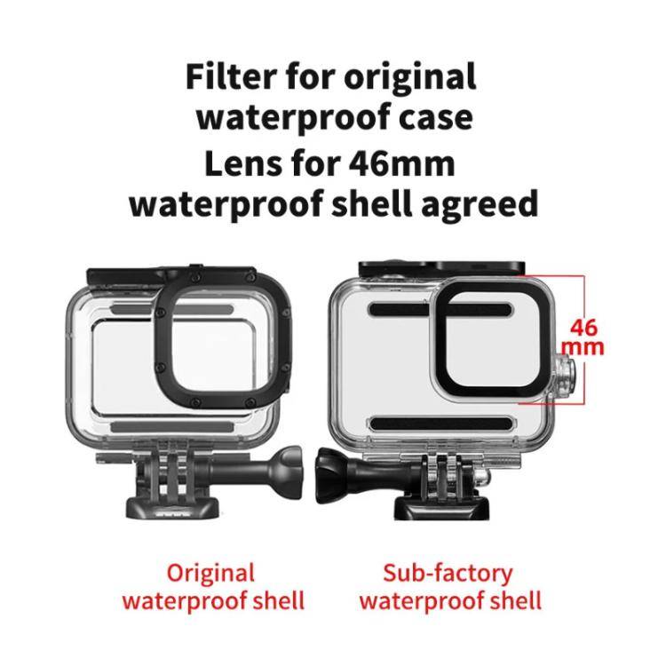 JSR Red Diving Filter With Adapter Ring For GoPro HERO13/12/11/10/9/8 Black Action Camera