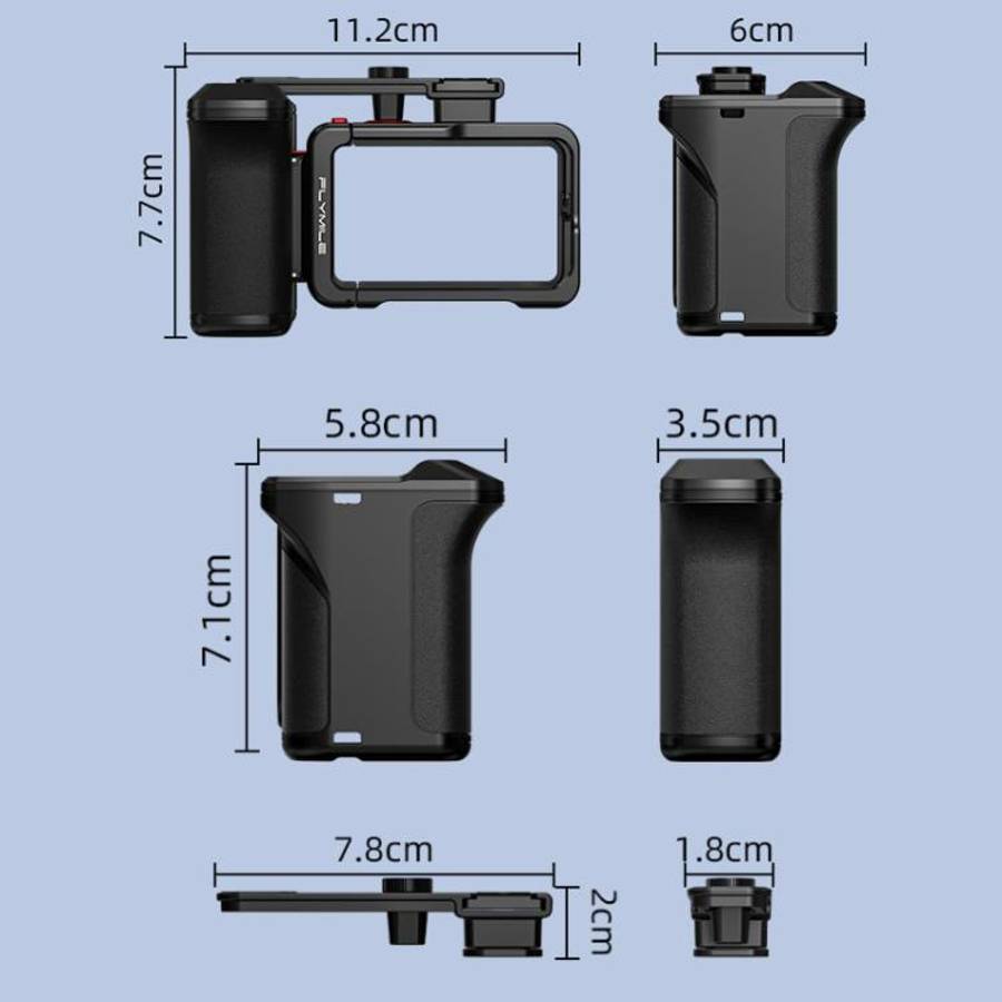 For DJI Osmo Action 4 / 3 / 5 Pro Flymile Adapter Extended Rabbit Cage Accessory, Specification: ...