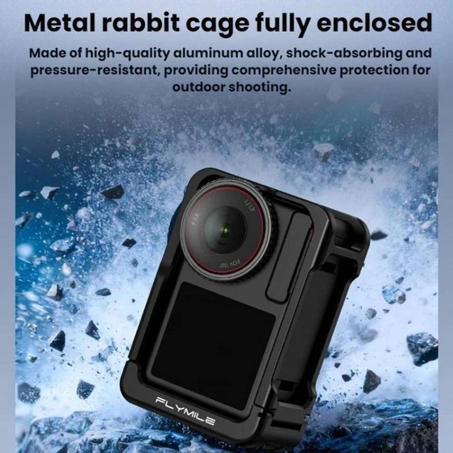 For DJI Osmo Action 4 / 3 / 5 Pro Flymile Adapter Extended Rabbit Cage Accessory, Specification: ...