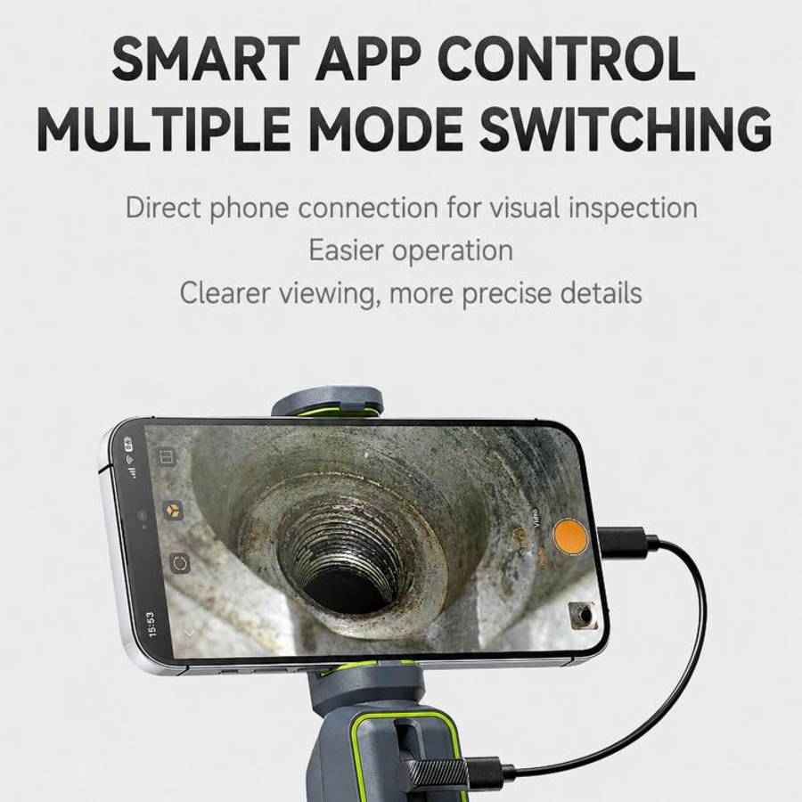 ANYKIT AD100 360-Degree Rotatable Industrial Endoscope IP67 Waterproof HD Auto Repair Borescope, ...