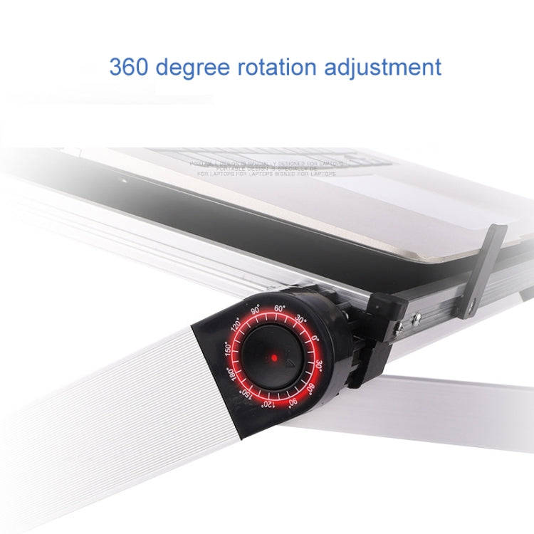 Universal 360 Degree Adjustment Folding Aluminum Alloy Laptop Stand(White)