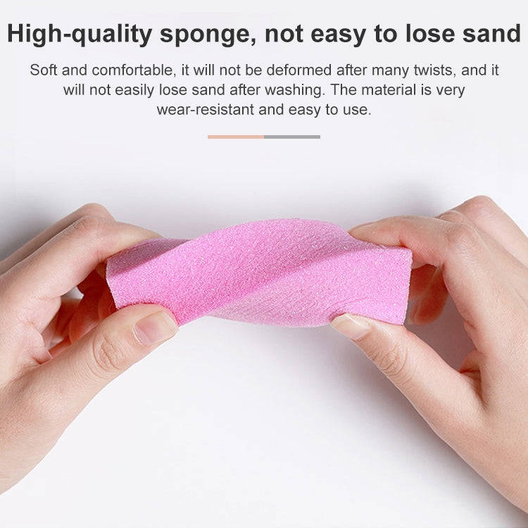 10 PCS Tofu Block Nail Polish Four Squares High Elastic Cotton Manicure Sand Block (Yellow)